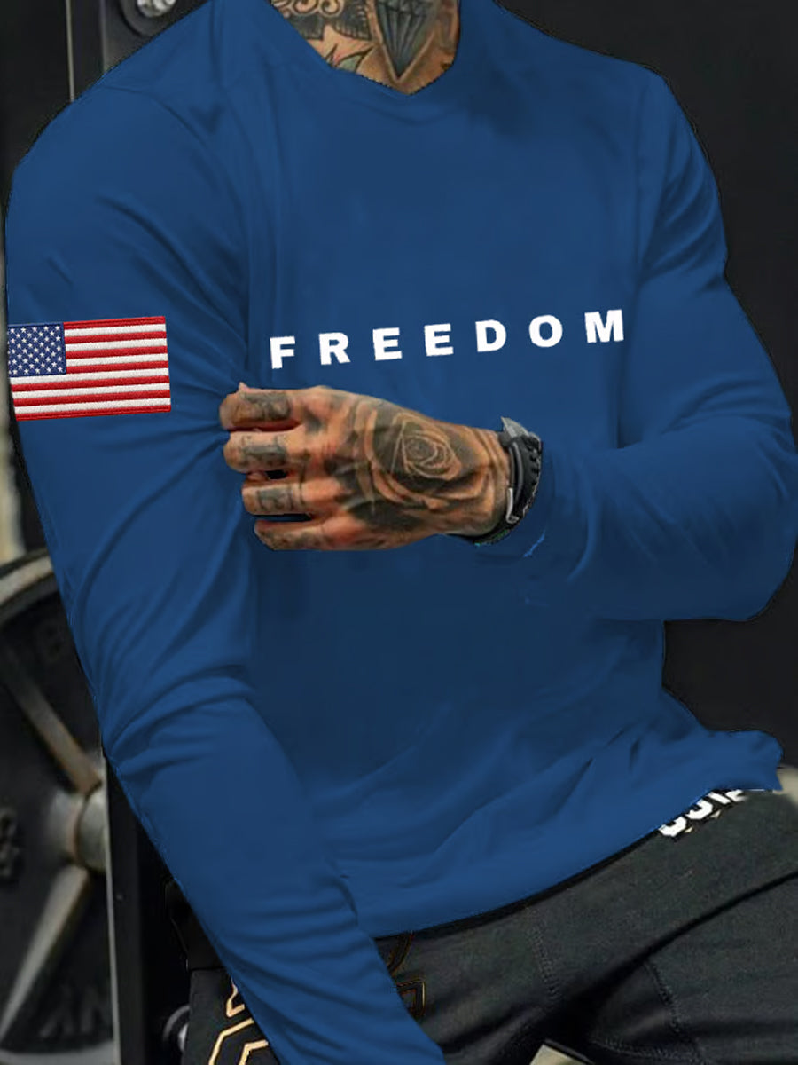 Men's Freedom Is Not Free R.I.P Charlie Kirk Long Sleeve  T-shirt
