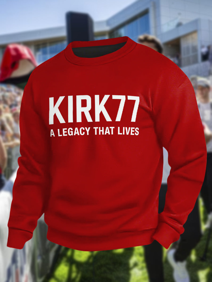 Men's Kirk77 A Legacy That Lives Crew Neck Sweatshirt