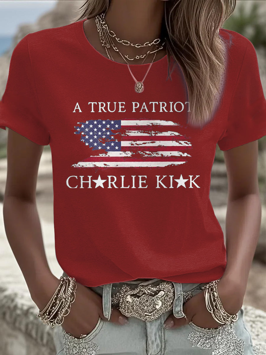 Women's Turning Point Flag Printed T-shirt