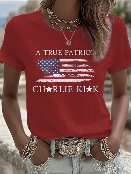 Women's Turning Point Flag Printed T-shirt
