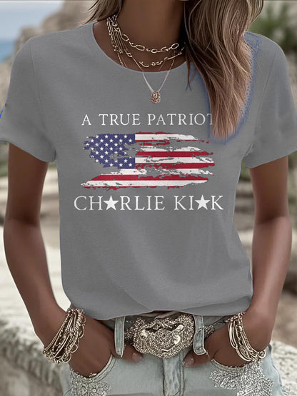 Women's Turning Point Flag Printed T-shirt