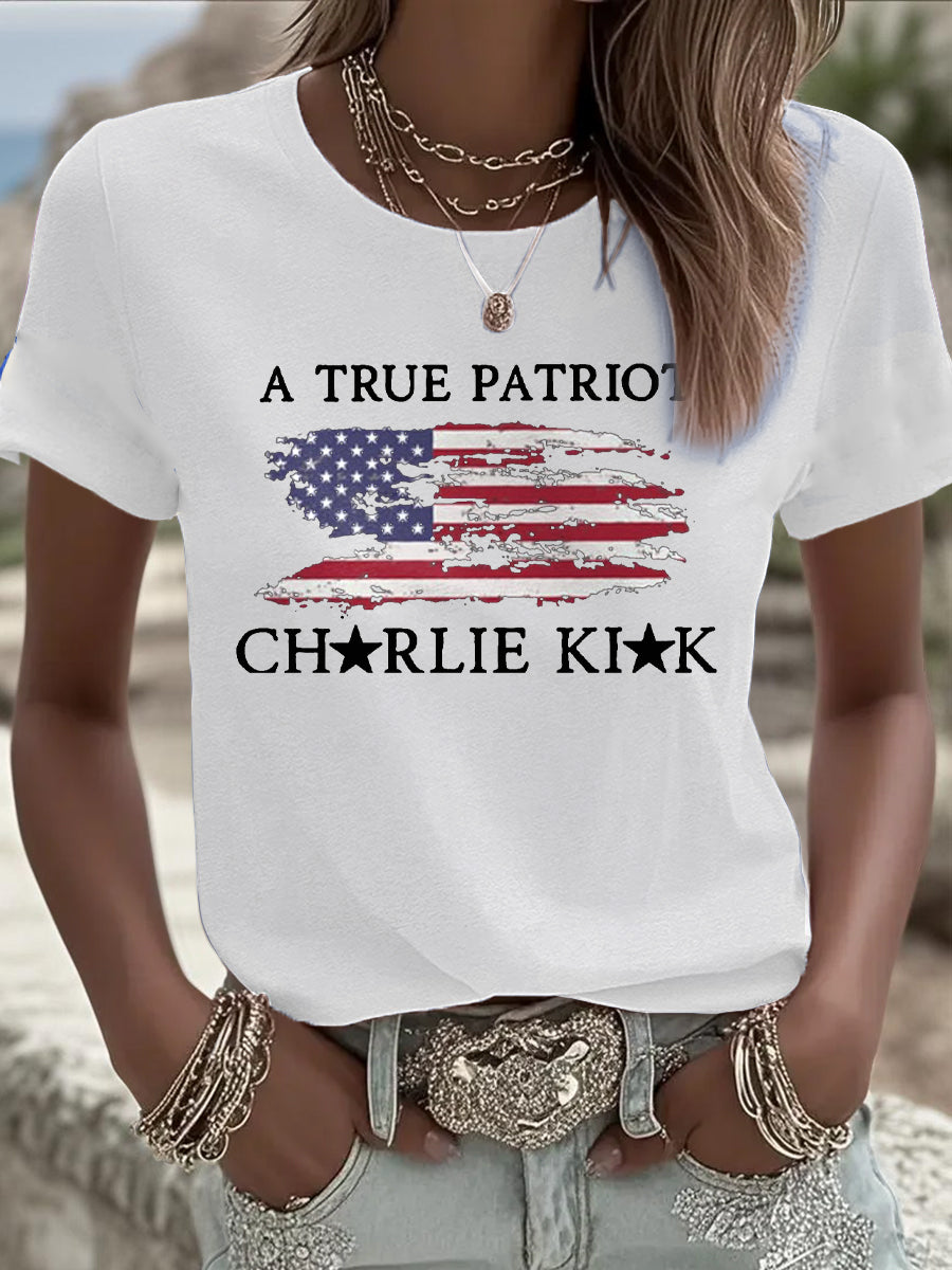 Women's Turning Point Flag Printed T-shirt