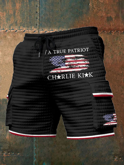 Men's Turning Point Flag Printed Shorts