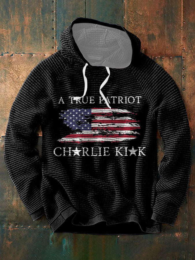 Men's Turning Point Flag Printed Hoodie