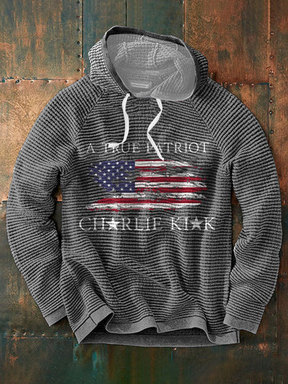 Men's Turning Point Flag Printed Hoodie