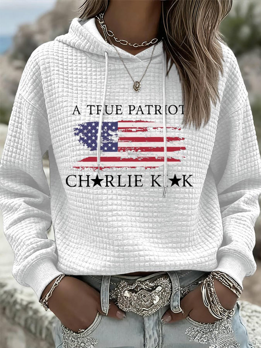 Women's Turning Point Flag Printed Hoodie