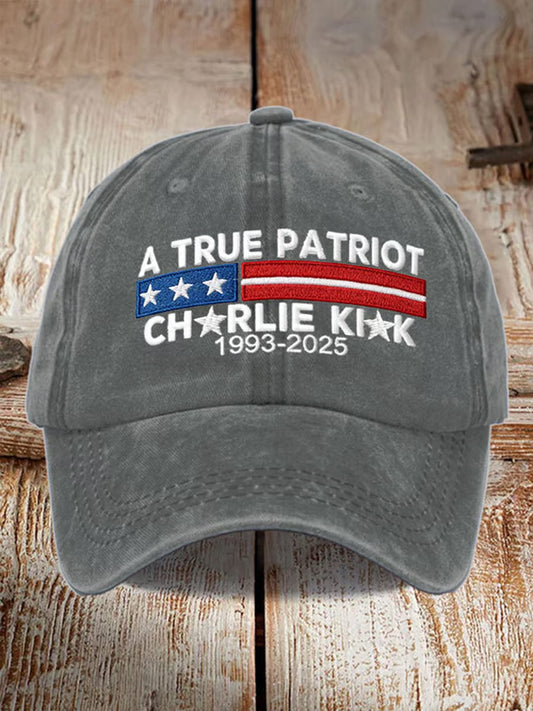 Unisex Turning Point USA Trump Charlie Kirk Commemorative Print Slouch Hat