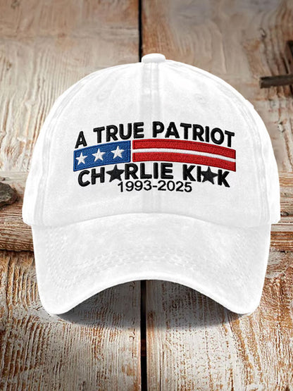Unisex Turning Point USA Trump Charlie Kirk Commemorative Print Slouch Hat