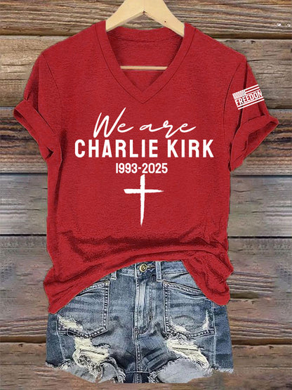 Women's We Are All Charlie Kirk Now! R.I.P Charlie Kirk Tee