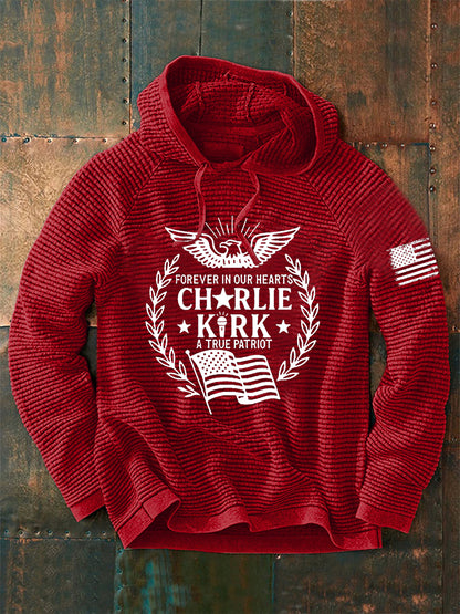 Men's R.I.P Charlie Kirk Printed Long Sleeve Sweatshirt / Hoodie