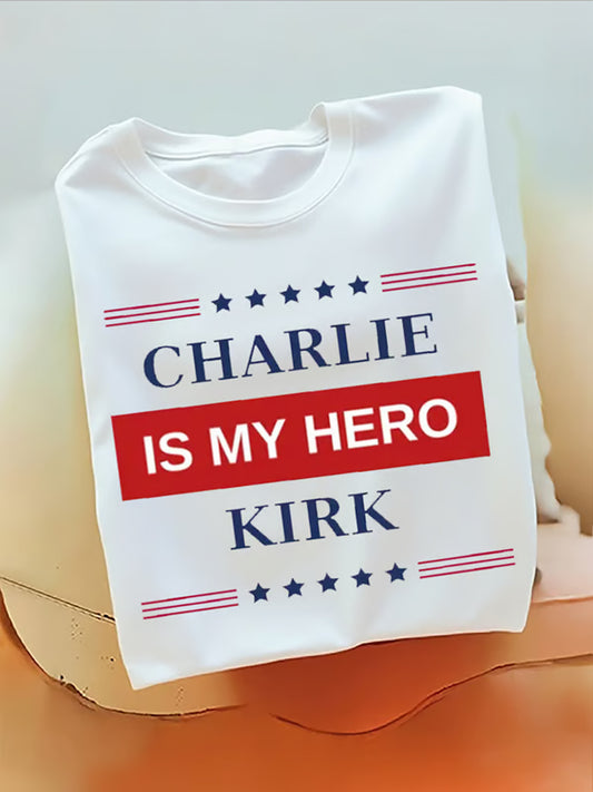 Men's Charlie Kirk Turning Point USA Trump Commemorative T-Shirt