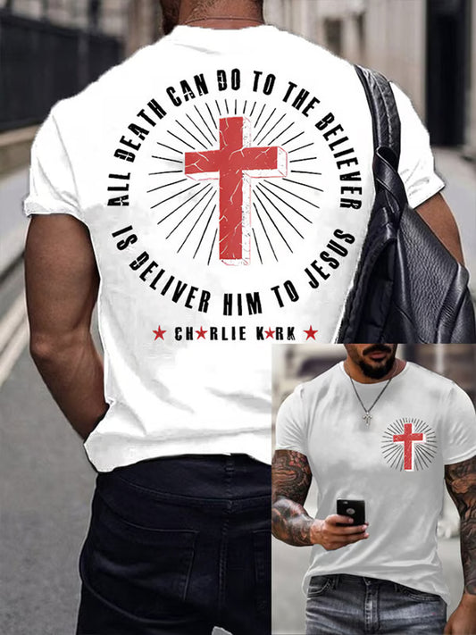 Men's Charlie Kirk Turning Point USA Trump Commemorative T-Shirt