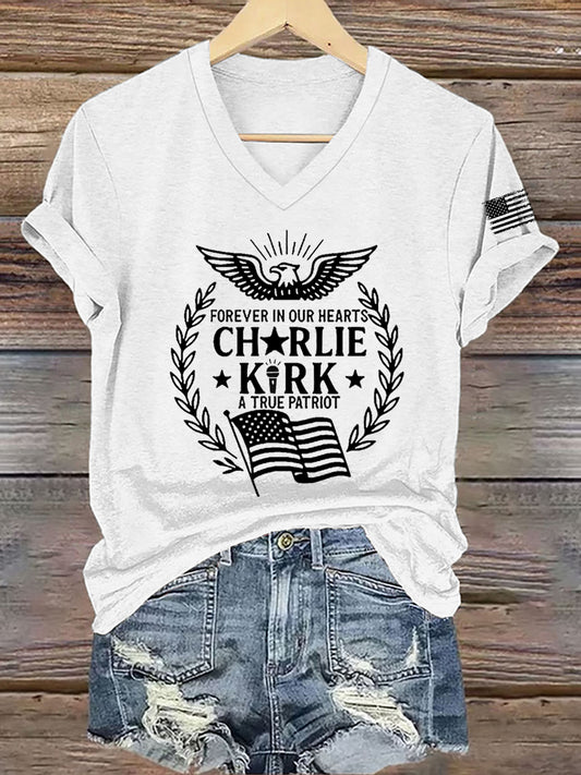 Women's R.I.P Charlie Kirk  Short Sleeve T-Shirt