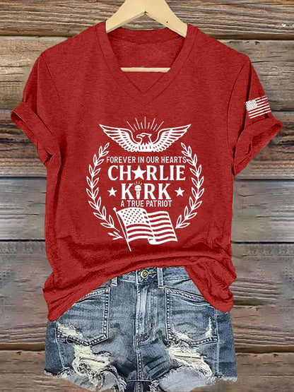 Women's R.I.P Charlie Kirk  Short Sleeve T-Shirt