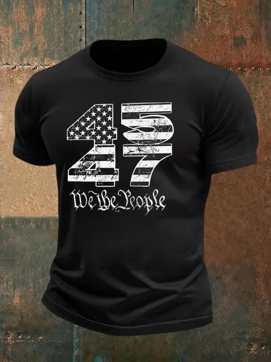Men's Charlie Kirk Turning Point USA Trump Commemorative T-Shirt