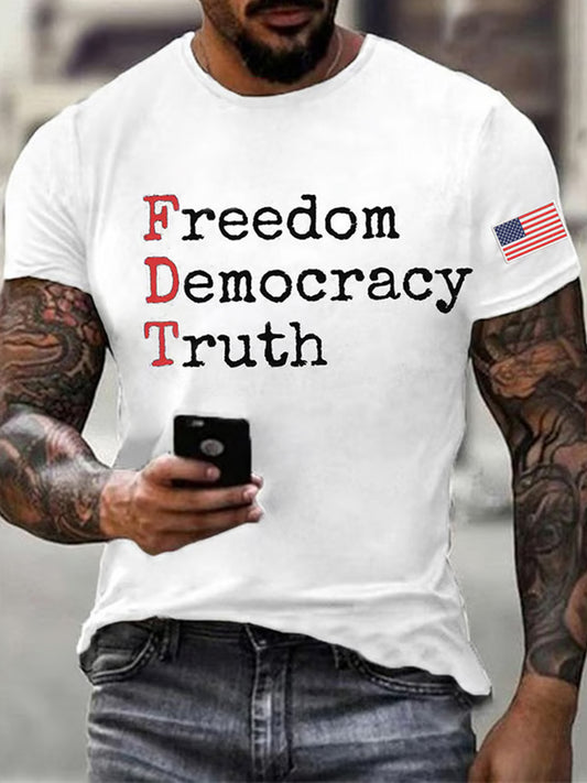 Men's Charlie Kirk Turning Point USA Trump Commemorative T-Shirt
