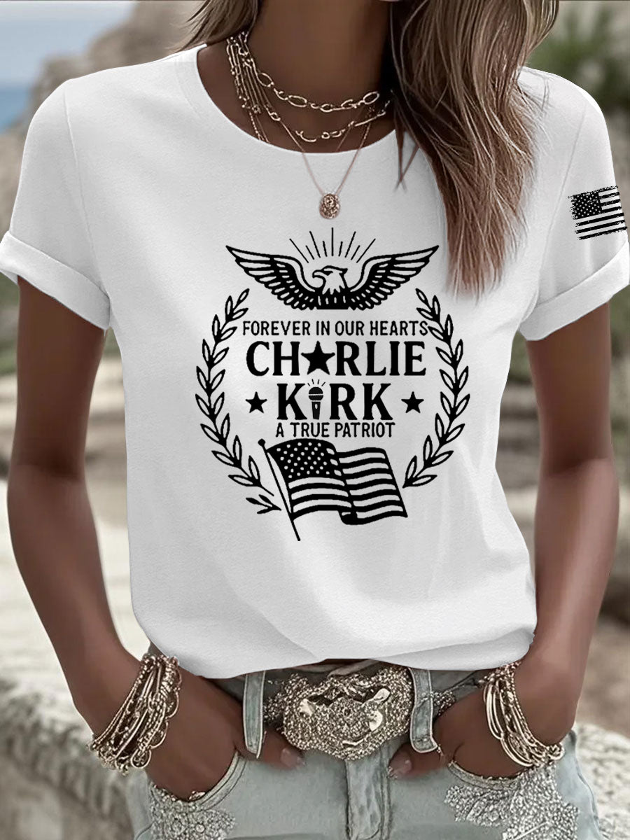 Women's R.I.P Charlie Kirk Short Sleeve T-shirt