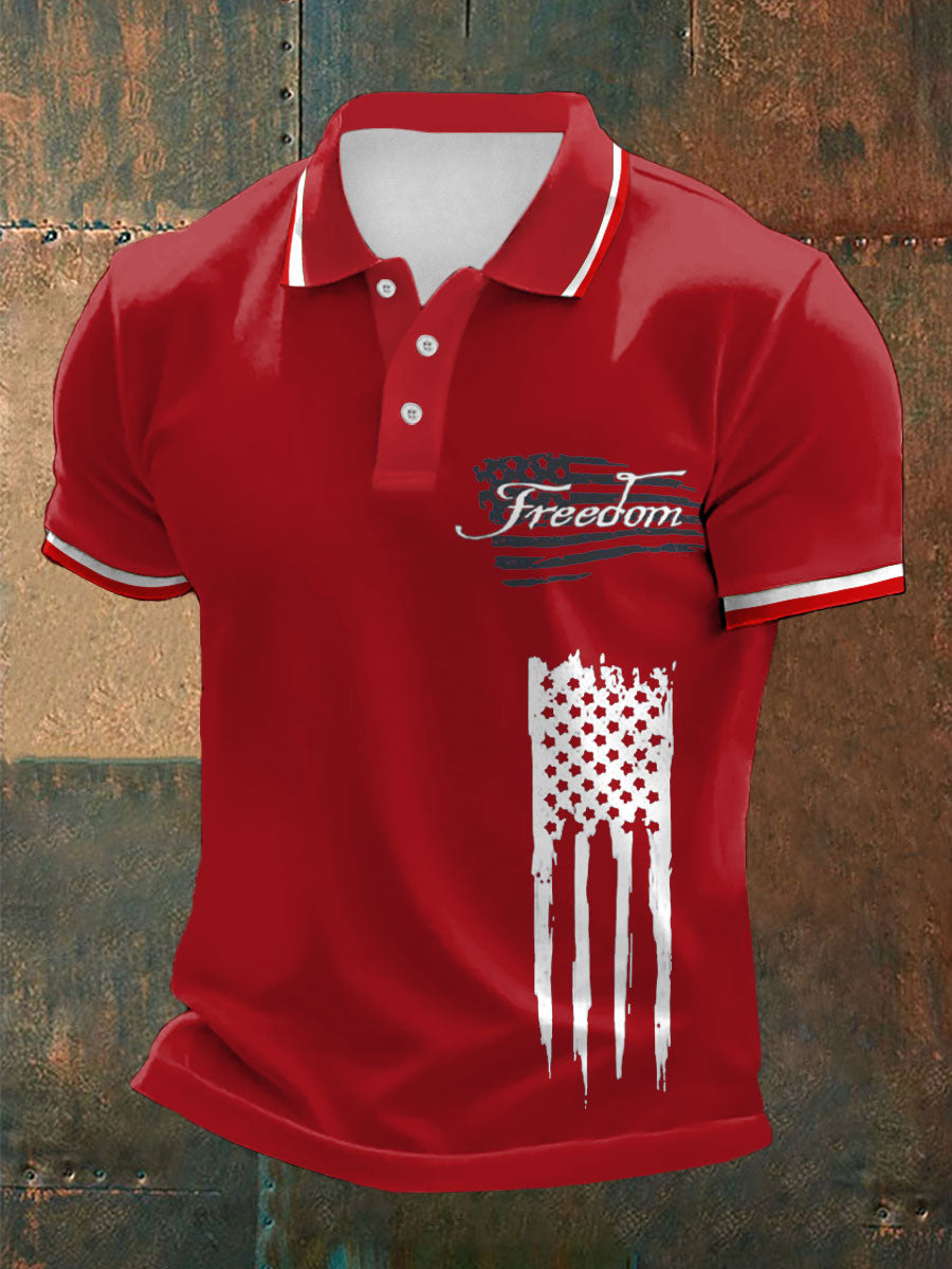Men's Freedom Turning Point Printed Casual Tops