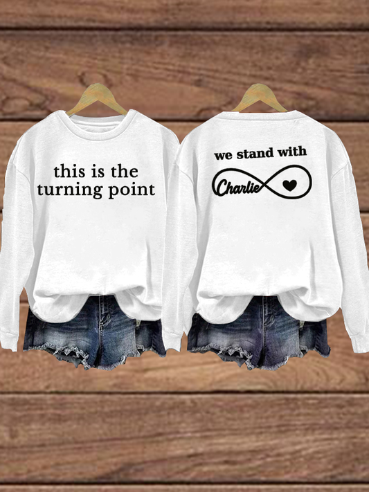 Women's Charlie Kirk Turning Point Regular Sweatshirt