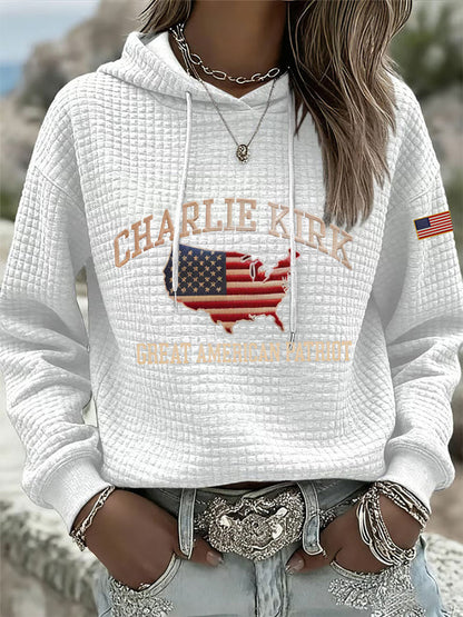 Women's Patriotic Waffle Hoodie