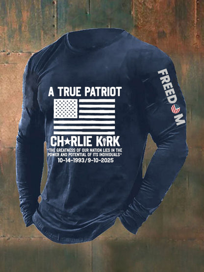 Men's Freedom Is Not Free R.I.P Charlie Kirk Long Sleeve T-shirt