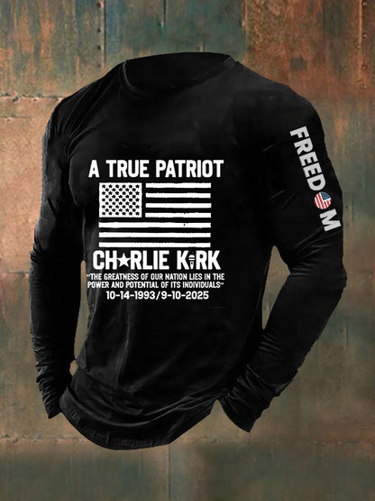 Men's Freedom Is Not Free R.I.P Charlie Kirk Long Sleeve T-shirt