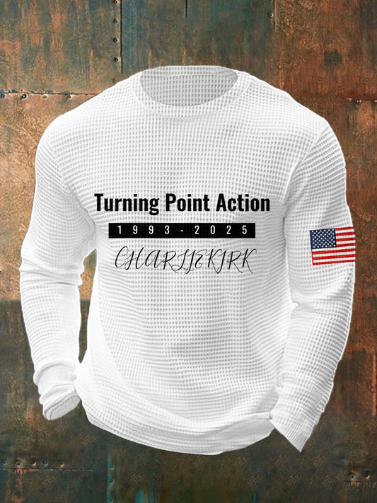 Men's Charlie Kirk Turning Point USA Trump Commemorative T-Shirt