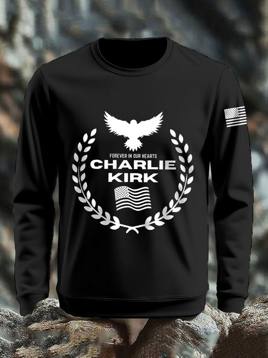 Men's patriotic print sweatshirt