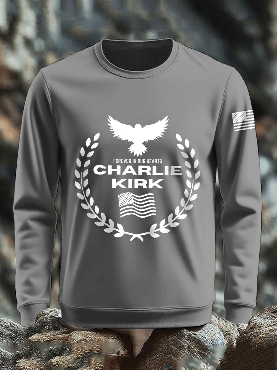 Men's patriotic print sweatshirt