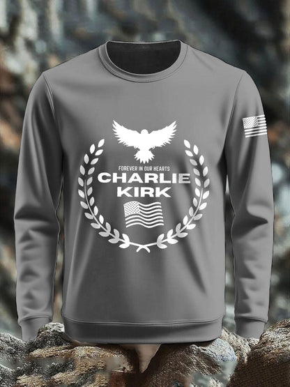 Men's patriotic print sweatshirt