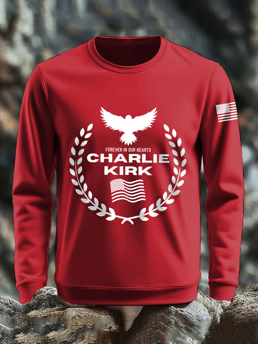 Men's patriotic print sweatshirt