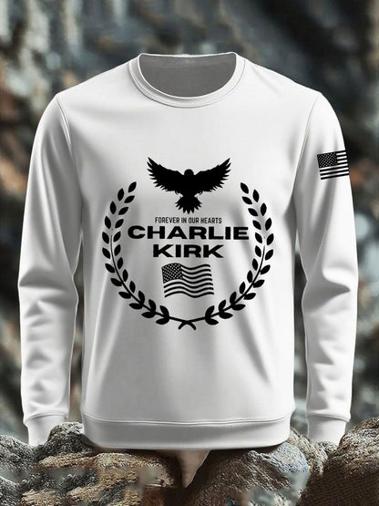 Men's patriotic print sweatshirt