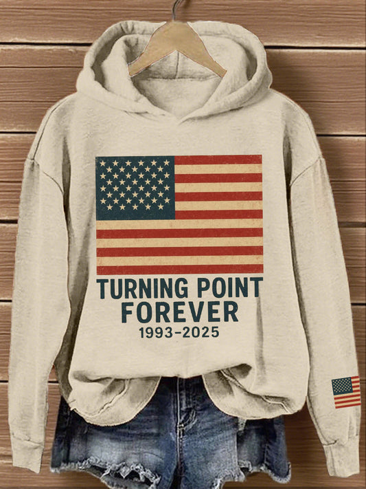 Women's Turning Point Forever Print Vintage Hoodie