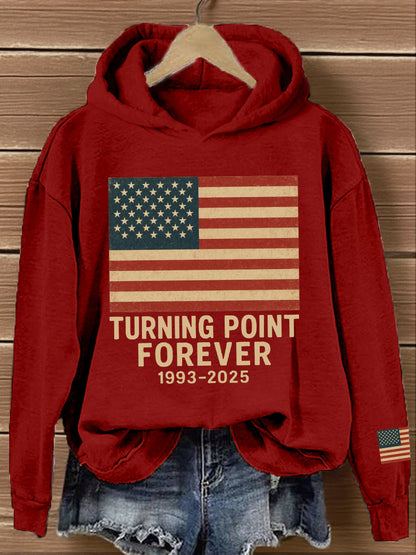 Women's Turning Point Forever Print Vintage Hoodie