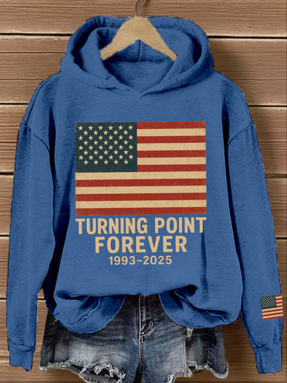 Women's Turning Point Forever Print Vintage Hoodie