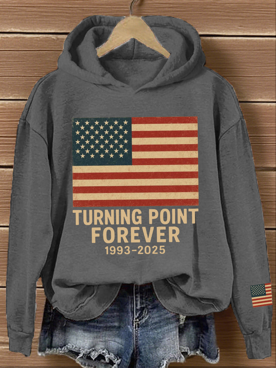 Women's Turning Point Forever Print Vintage Hoodie