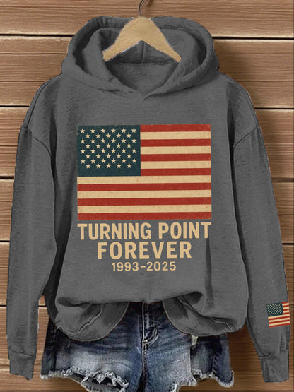 Women's Turning Point Forever Print Vintage Hoodie