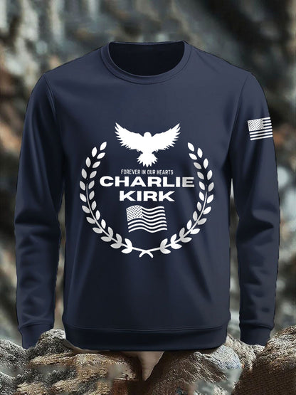 Men's patriotic print sweatshirt