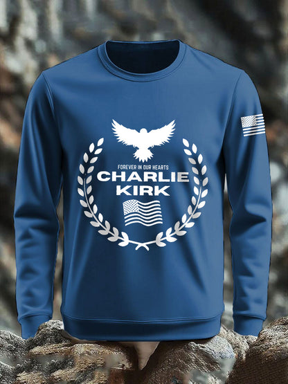 Men's patriotic print sweatshirt