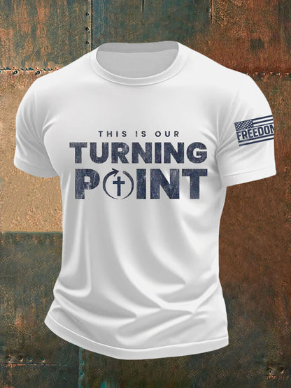 Men's This Is Our Turning Point R.I.P Charlie Kirk Tee