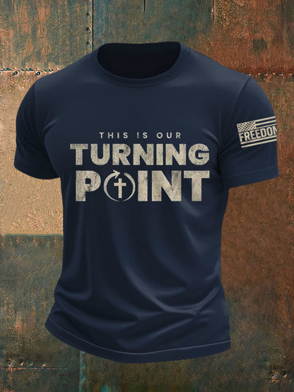 Men's This Is Our Turning Point R.I.P Charlie Kirk Tee
