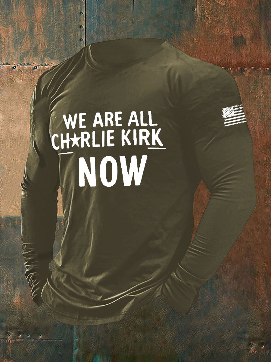 Men's Voice of Freedom Printed Casual T-shirt