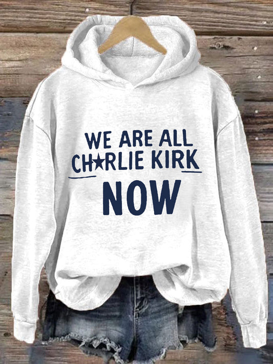 Women's Voice of Freedom Printed Casual Hoodie