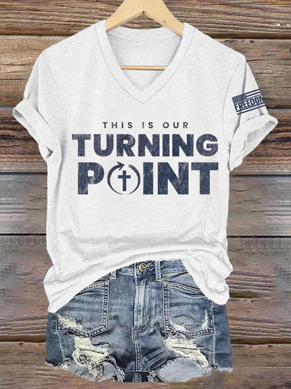 Women's This Is Our Turning Point R.I.P Charlie Kirk Tee