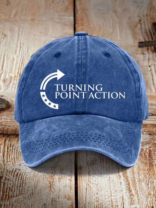 Unisex Charlie Kirk Turning Point USA Trump Commemorative Hat