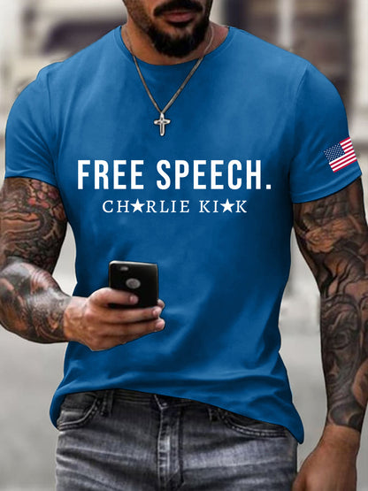 Men's Free Speech Print T-shirt