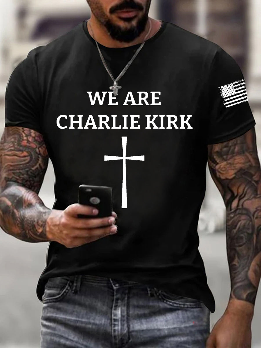 Men's We Are Charlie Kirk Short-sleeved T-shirt