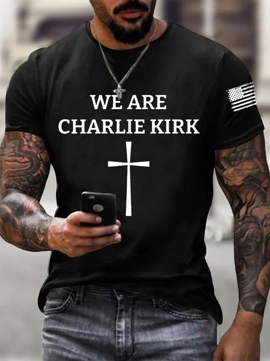 Men's We Are Charlie Kirk Short-sleeved T-shirt