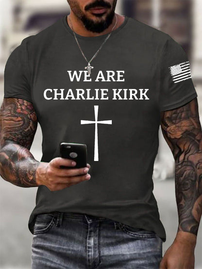 Men's We Are Charlie Kirk Short-sleeved T-shirt