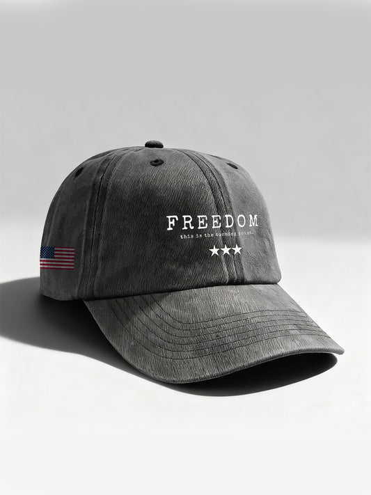 Unisex Vintage Freedom Casual Hat